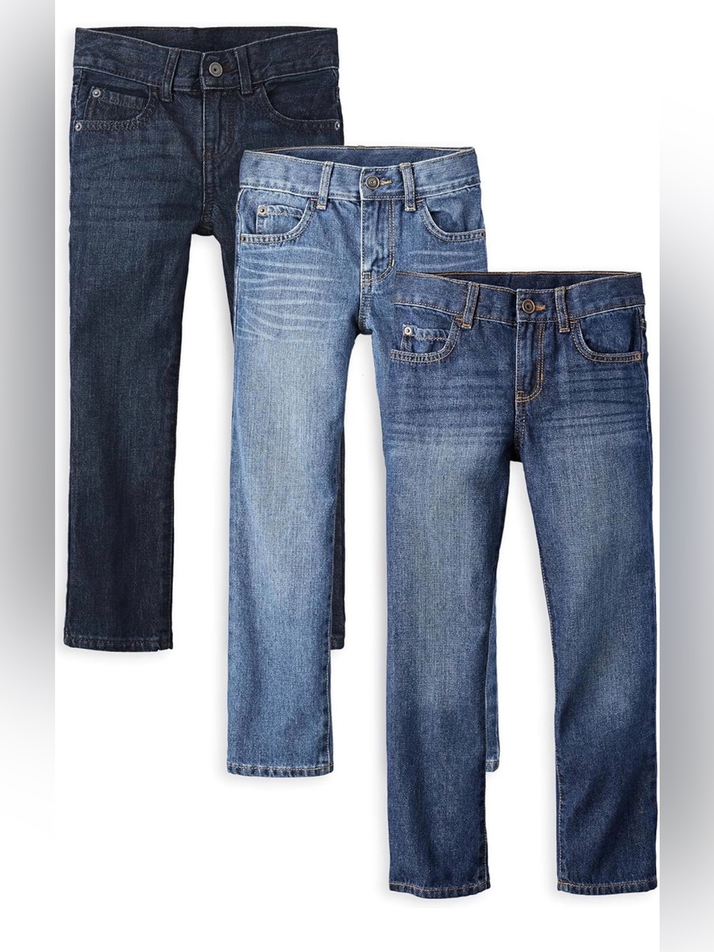 ⭐️NWT⭐️ Bundle of 3 Children’s Place pairs of boys straight jeans, size 10